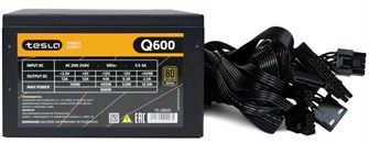 Блок питания 600W TESLA Q600 24+4+4pin, 120mm, 80+, ATX