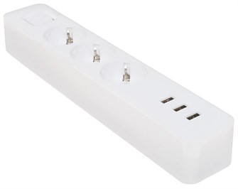 Сетевой фильтр Xiaomi 1,4 метра с 3 USB-портами 20W Белый