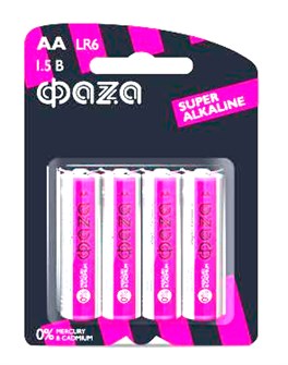 Батарейка AA LR6 1.5v Super Alkaline 4шт/уп